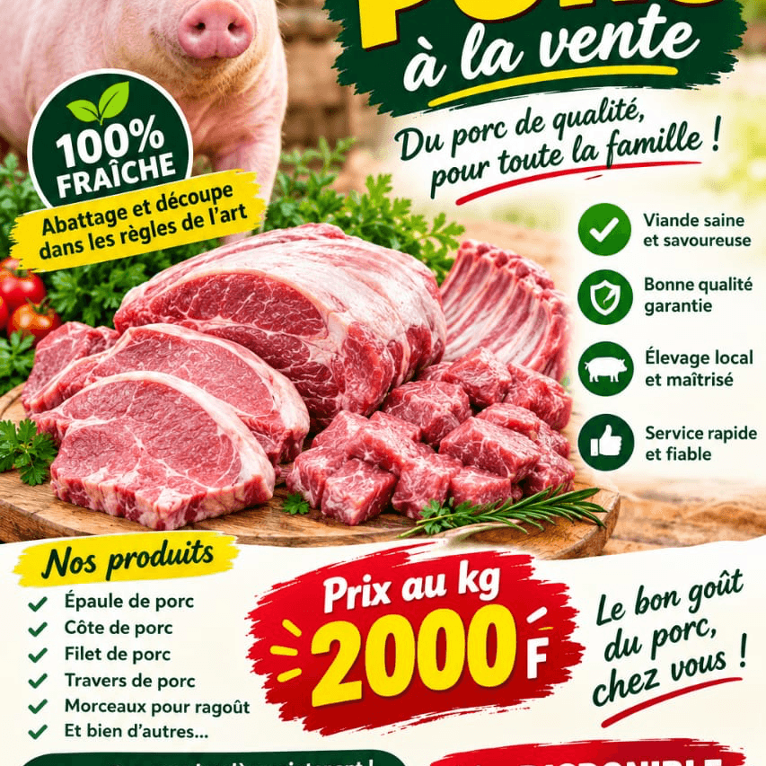 Viande de Porc à la vente — photo 2